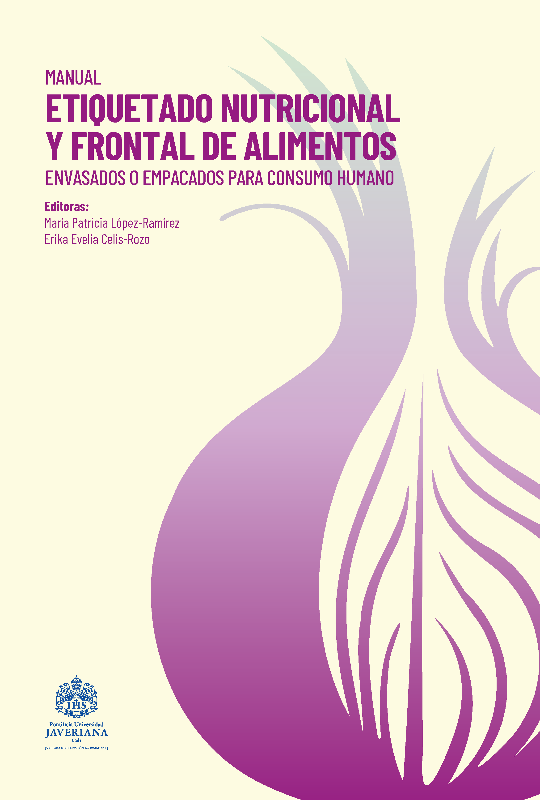 Portada Manual etiquetado nutricional y frontal de alimentos envasados o empacados para consumo humano