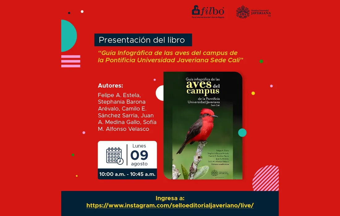 Guía infográfica de aves de la Javeriana Cali, presente en la Feria Internacional del Libro de Bogotá