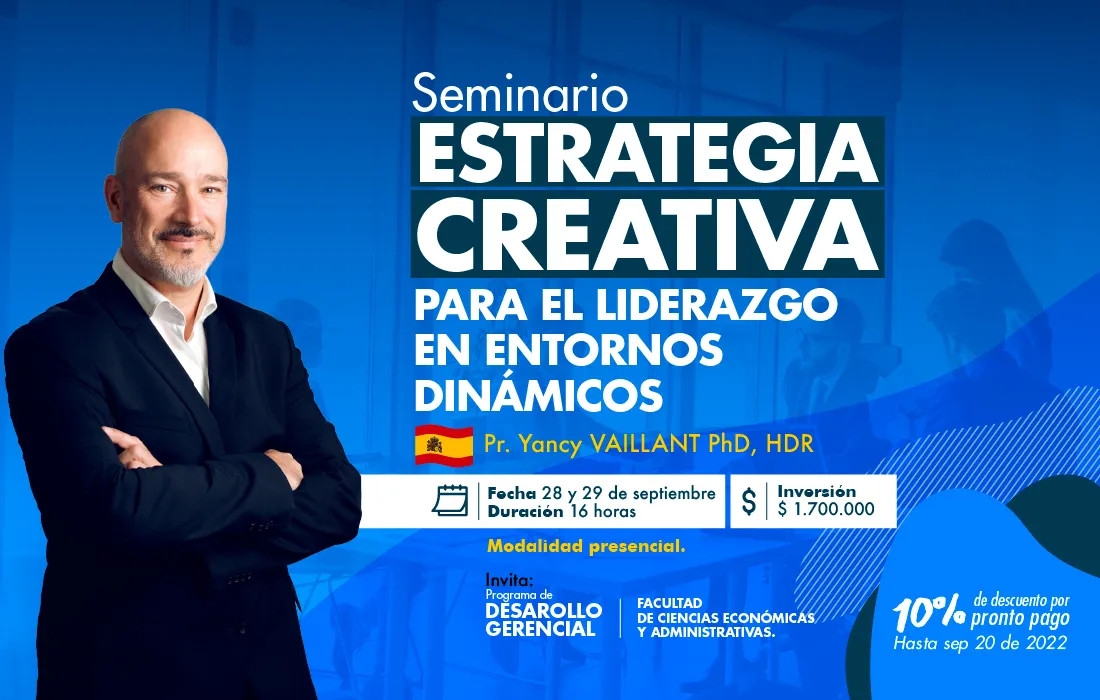 Yancy Vaillant dictará el seminario de Estrategia Creativa en la Javeriana Cali “La estrategia es un arte más que una ciencia”, Yancy Vaillant