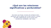 Def. Relaciones significativas