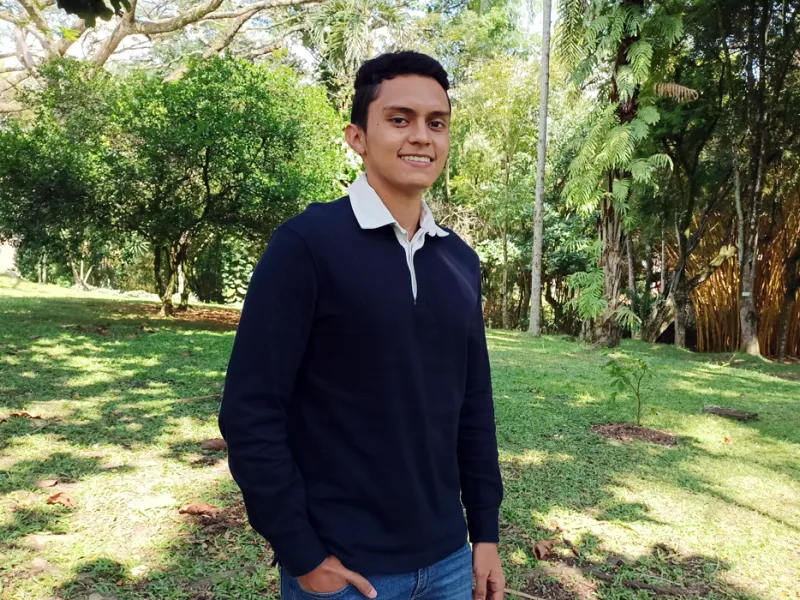 Édgar José Ordóñez, estudiante de sexto semestre de Administración de Empresas