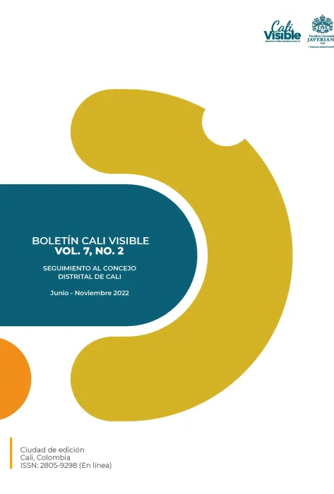 Boletín Cali Visible Vol.7 No.2 Junio-Noviembre 2022