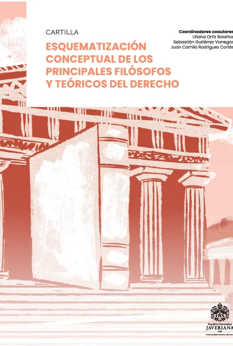 Portada Cartilla Esquematización conceptual de los principales filósofos y teóricos del Derecho